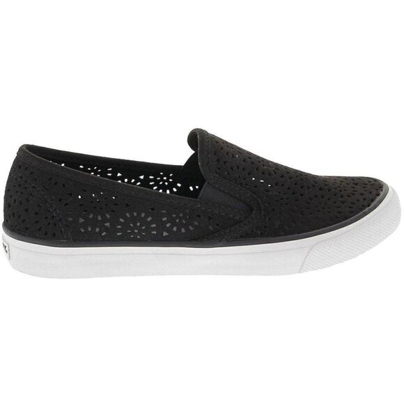 Sperry Women's Size 5 US Black Sneakers Seaside Perforated Slip On Memory Foam - Picture 2 of 13